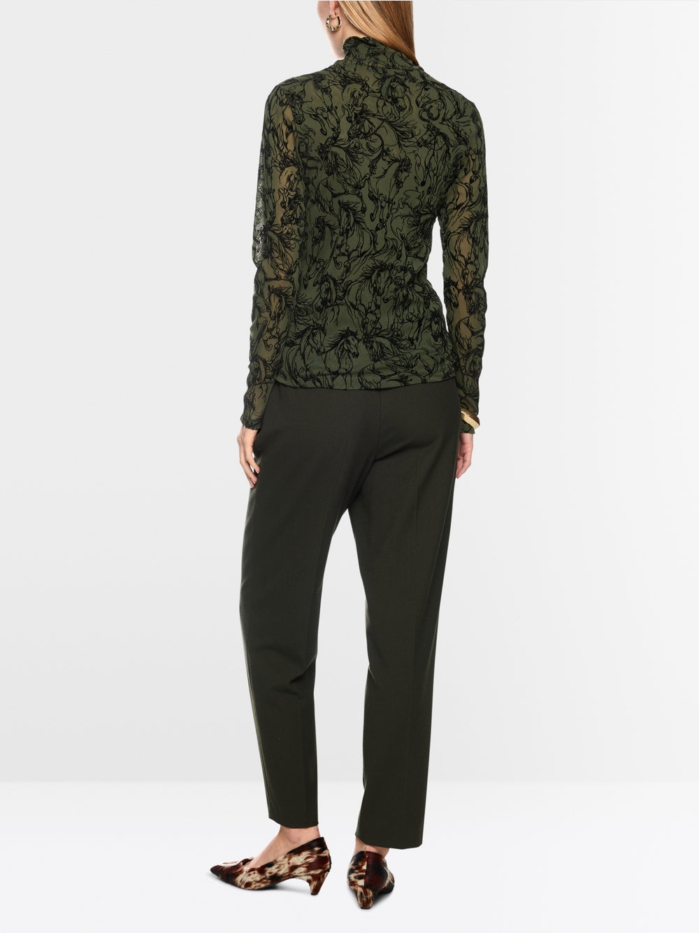 Marccain Top with velvet flocking