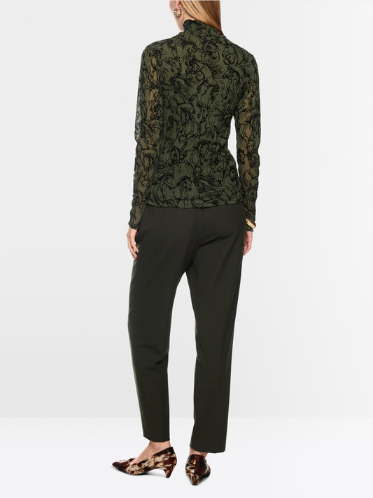 Marccain Top with velvet flocking