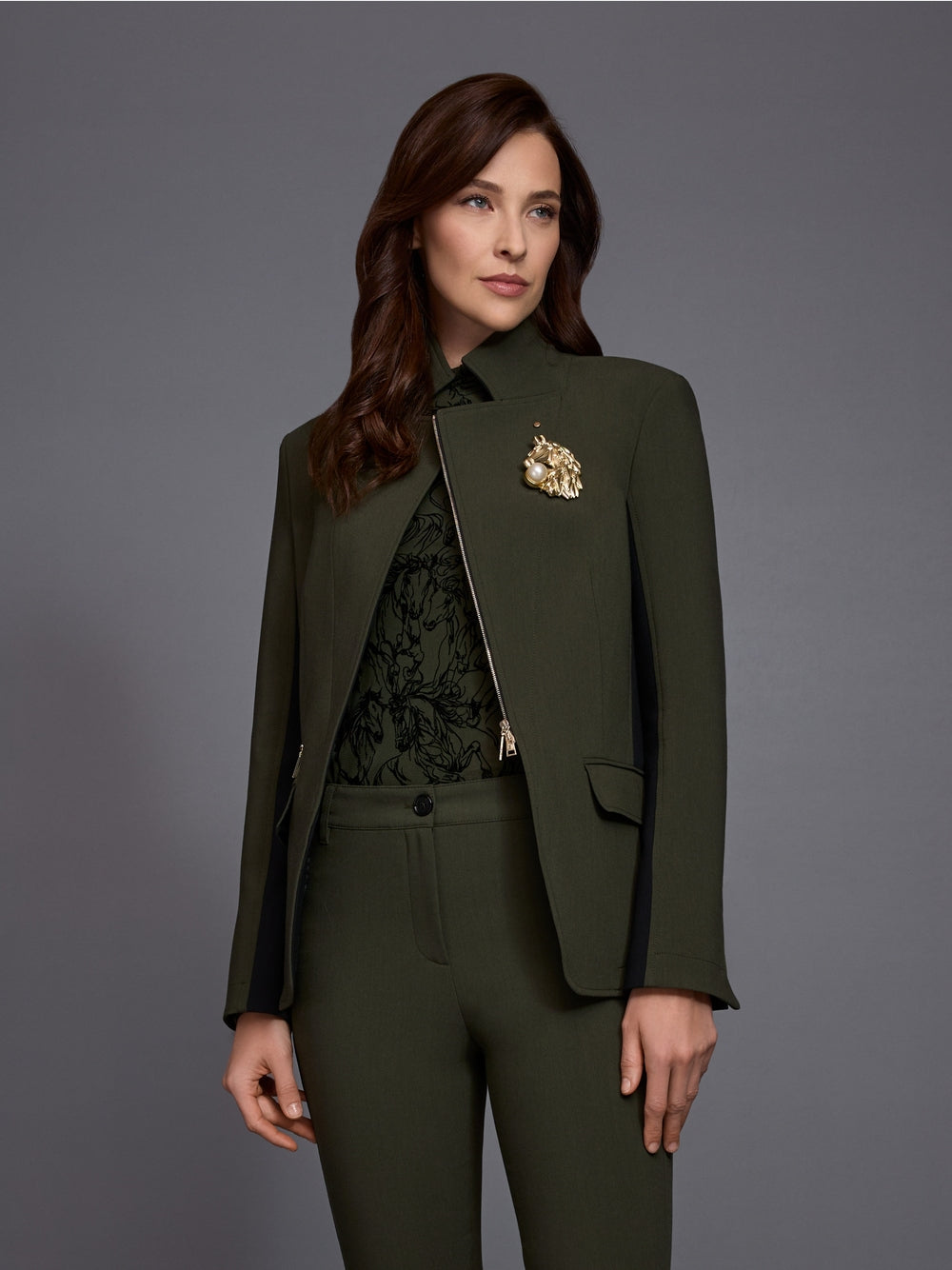 Marccain Top with velvet flocking