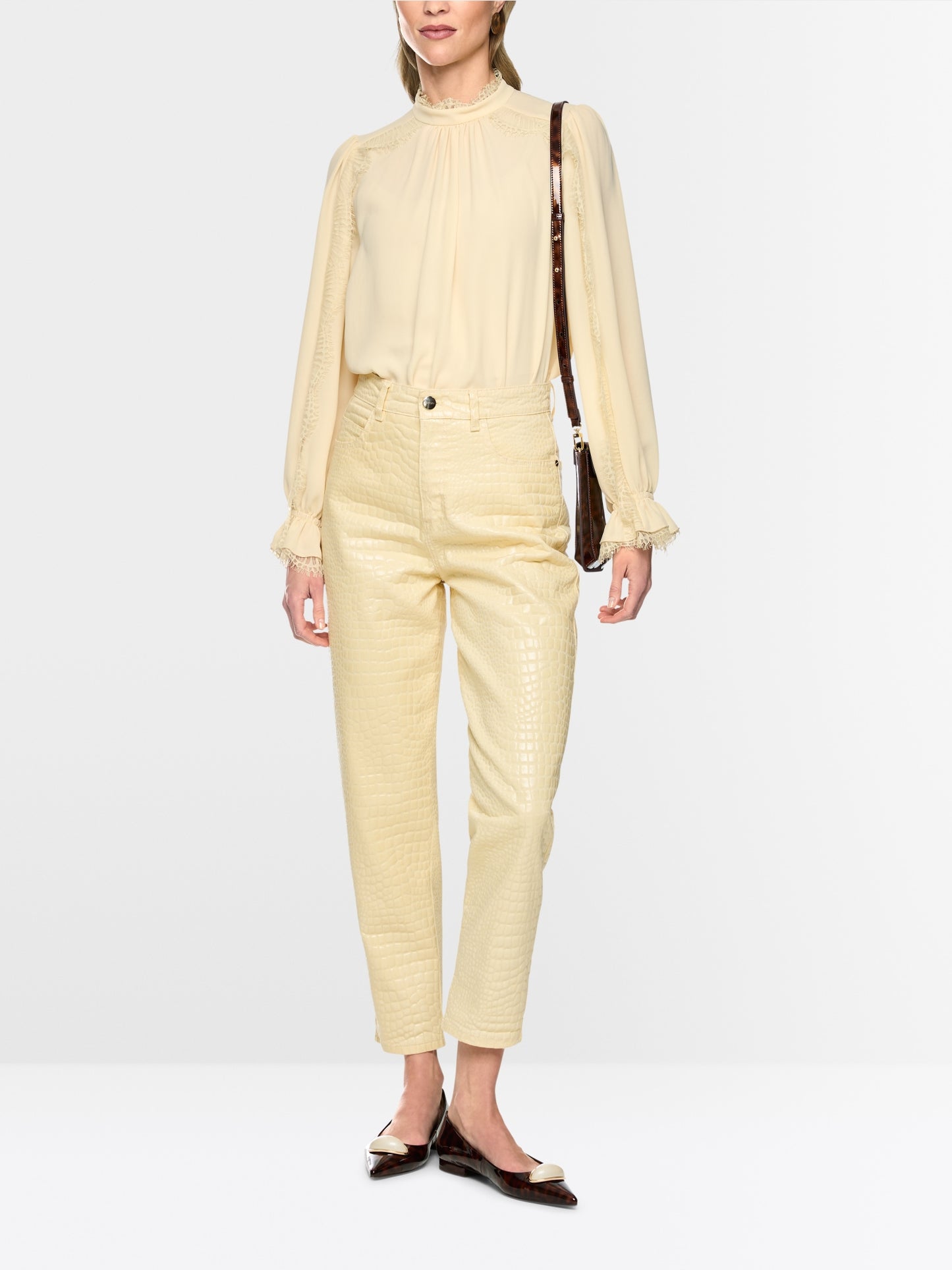 Marccain Flowing Blouse with Lace
