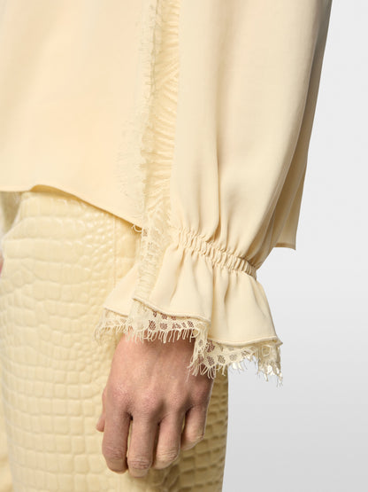 Marccain Flowing Blouse with Lace