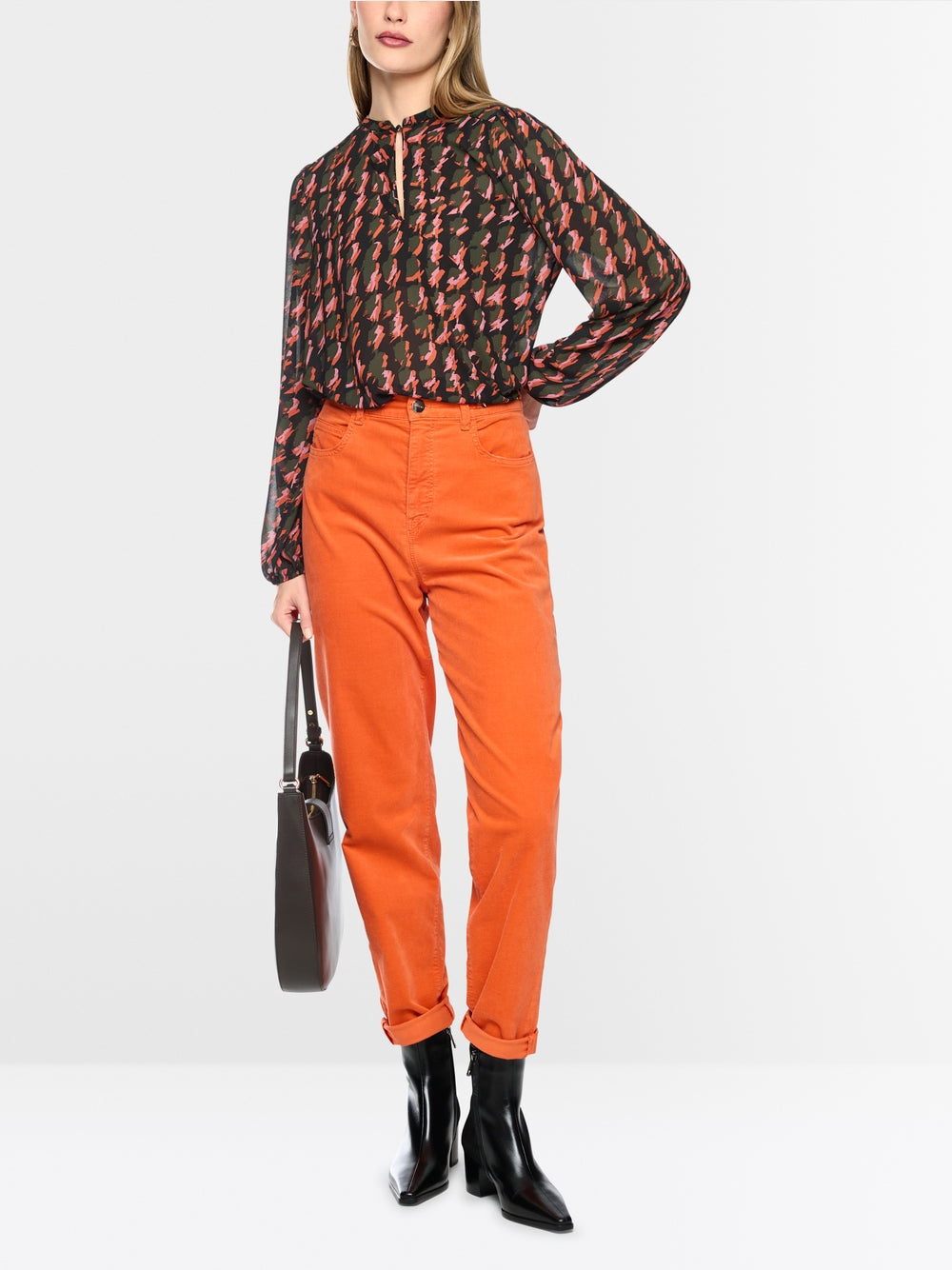 Marccain Abstract houndstooth blouse