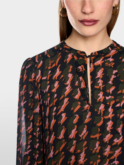 Marccain Abstract houndstooth blouse