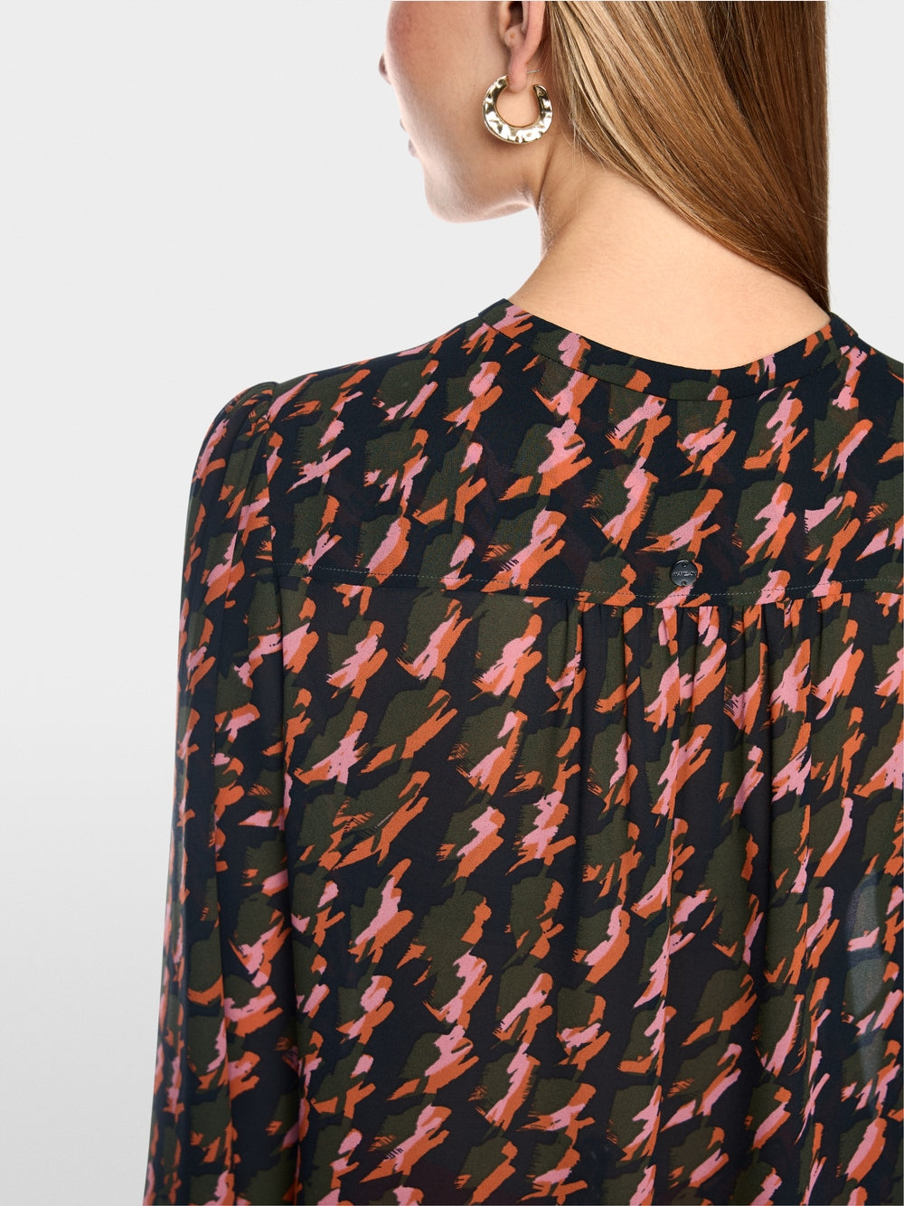 Marccain Abstract houndstooth blouse