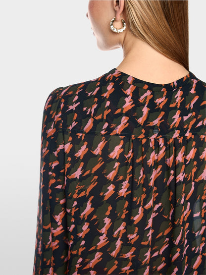 Marccain Abstract houndstooth blouse