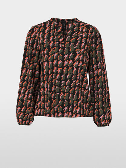 Marccain Abstract houndstooth blouse