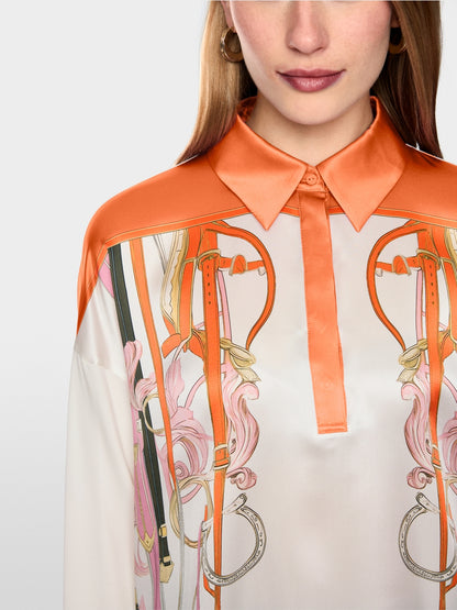 Marccain Silk blend blouse-style shirt