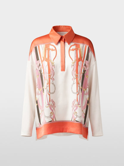 Marccain Silk blend blouse-style shirt