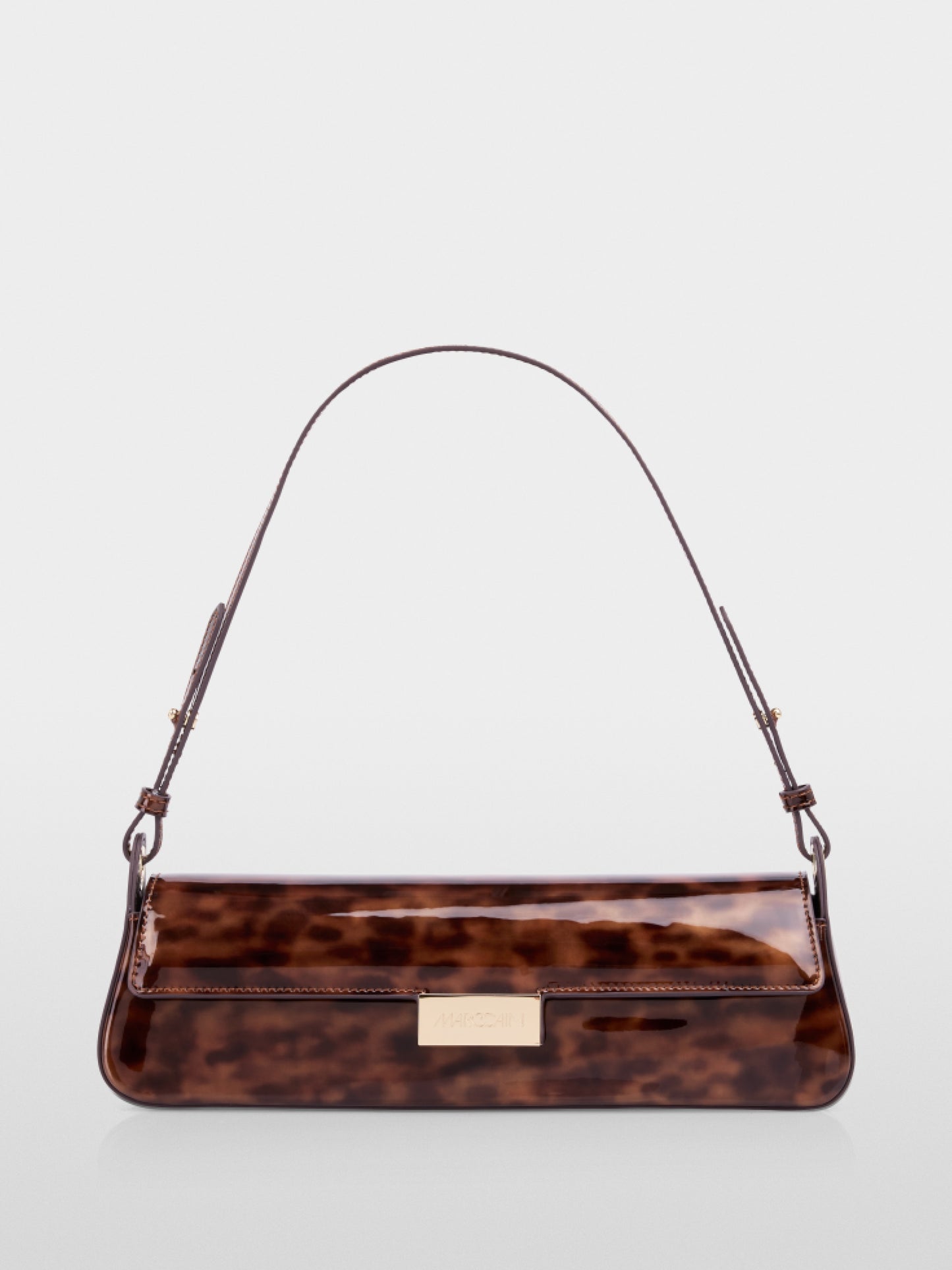 Marccain Patent Leopard Print Bag