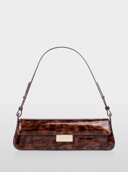 Marccain Patent Leopard Print Bag