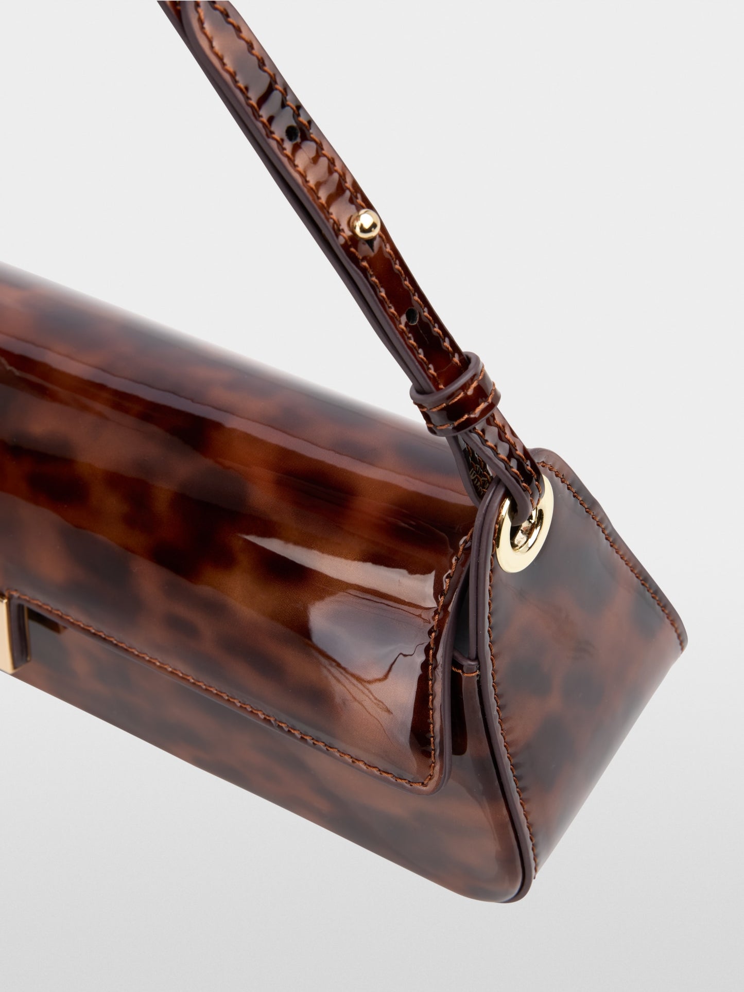 Marccain Patent Leopard Print Bag