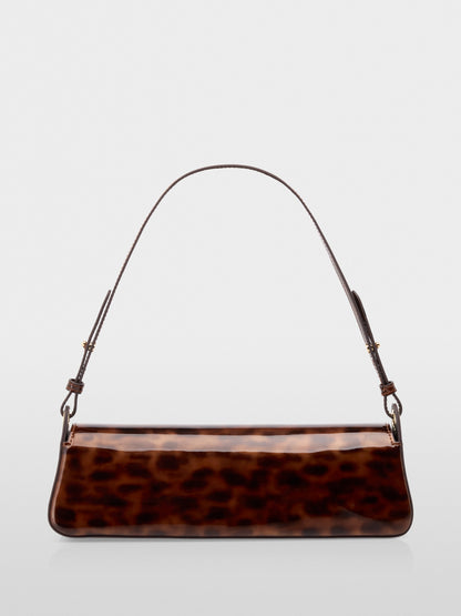 Marccain Patent Leopard Print Bag