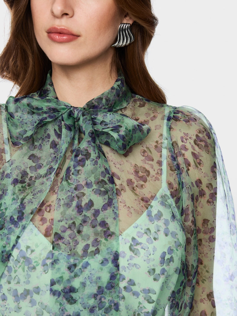 Marccain Silk pussybow blouse