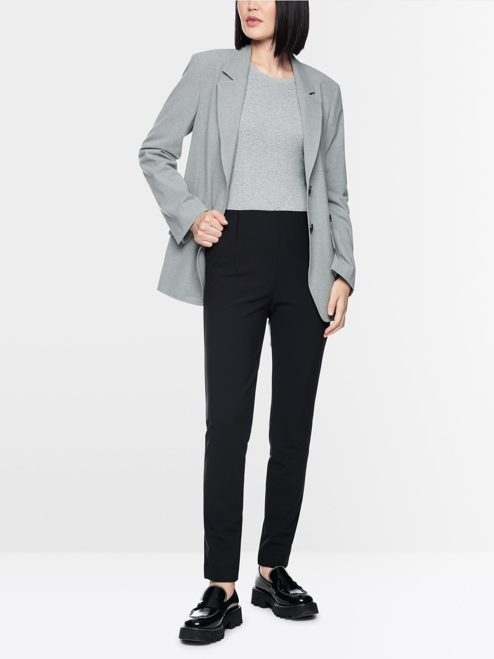 Marccain SOFIA slim fit fabric trousers