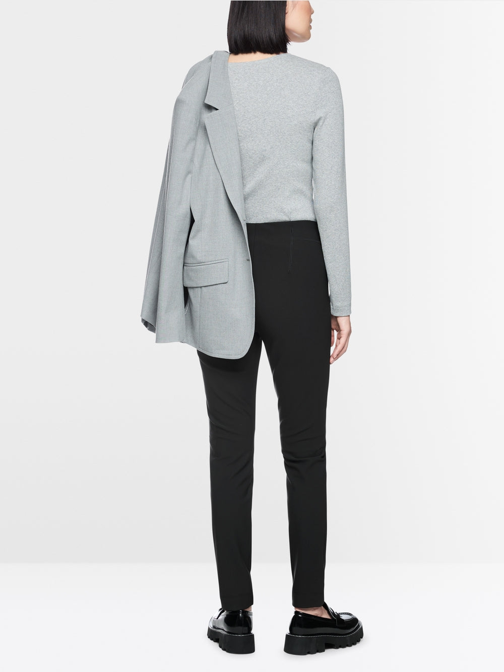 Marccain SOFIA slim fit fabric trousers