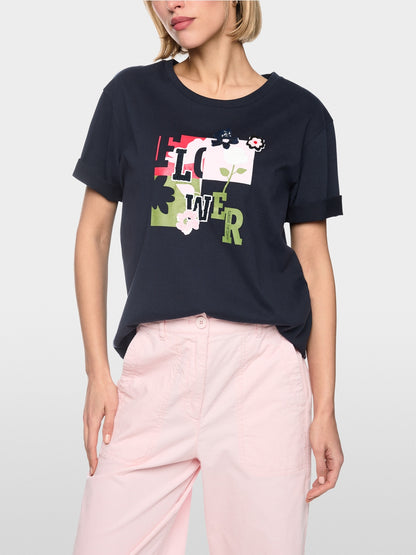 Marccain Sport T-shirt With Print & Seqins