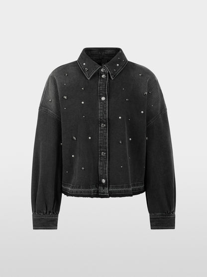 Marccain Sport Denim Shirt with Gemstones
