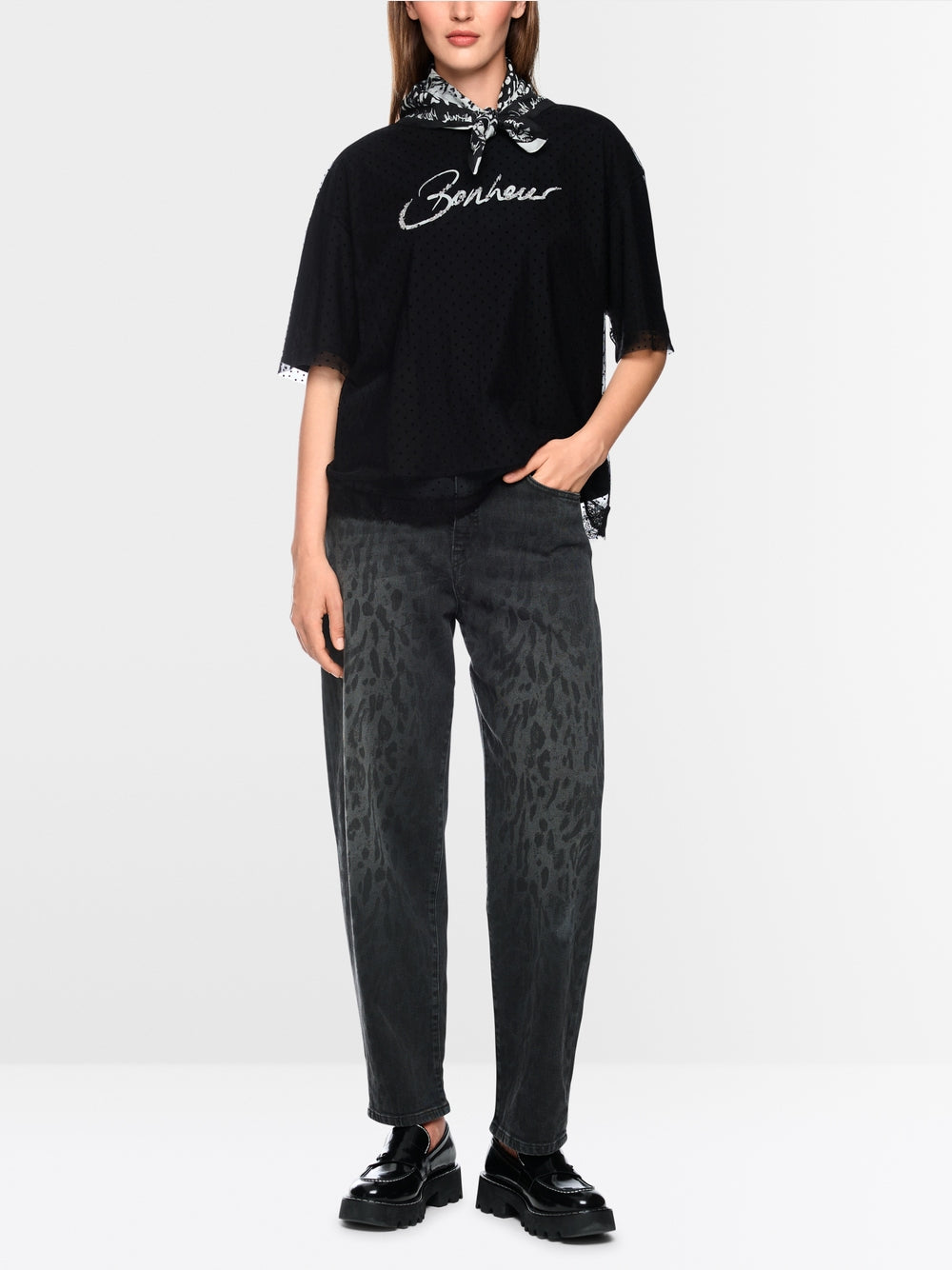 Marccain Sport Ruma Leopard print Jeans