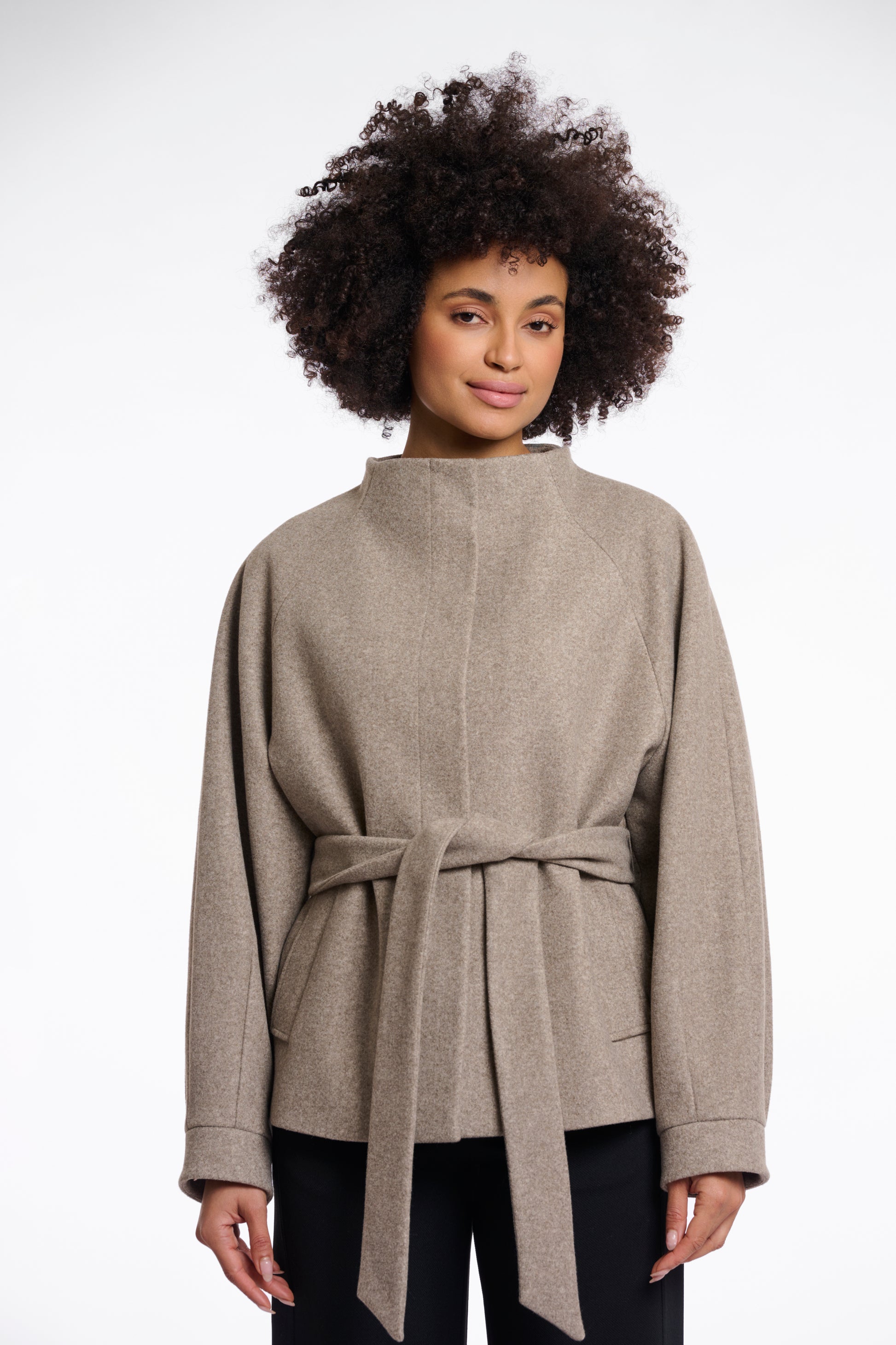 Cornelia short coat with collar