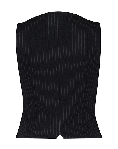 Red Button Punta Pinstripe Waistcoat