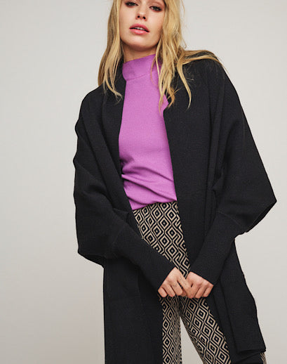Rino And Pelle Scarf ribbed Poncho Amika