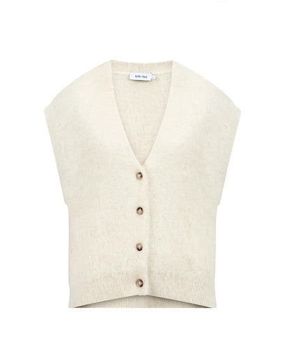 Knit Ted Constanze Cardigan - Off White