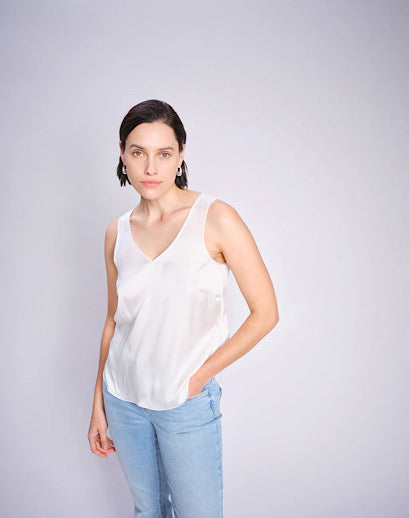 Mos Mosh Astrid V Neck Silk Tank Top