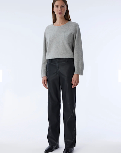 Knit Ted Naomi Faux Leather Pants
