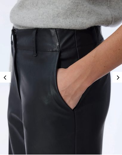 Knit Ted Naomi Faux Leather Pants