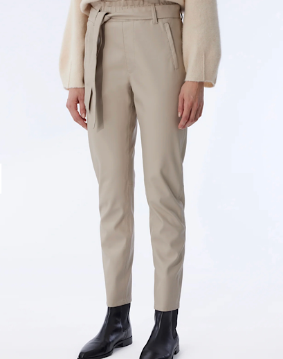 Knit Ted Francis Faux Leather Pants