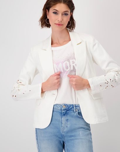 Monari Blazer with Lace Detail