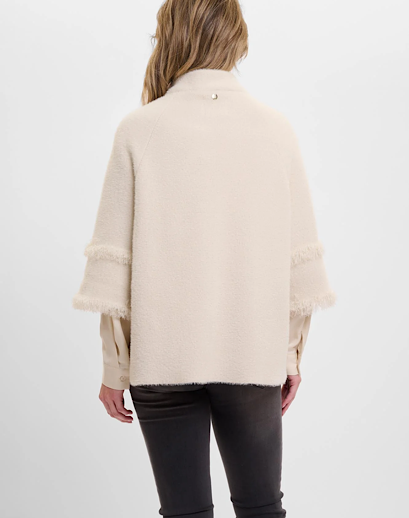 Rino And Pelle Cape with Fringe Detail Sabe Jacket