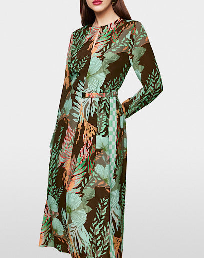 Marccain Maxi Dress With Floral Print