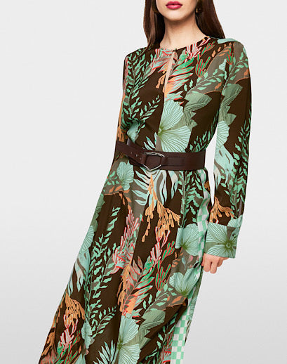 Marccain Maxi Dress With Floral Print