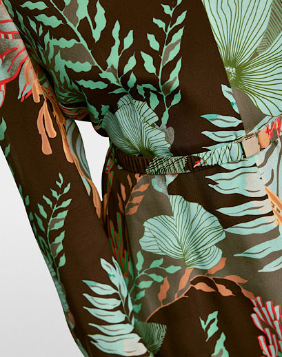 Marccain Maxi Dress With Floral Print
