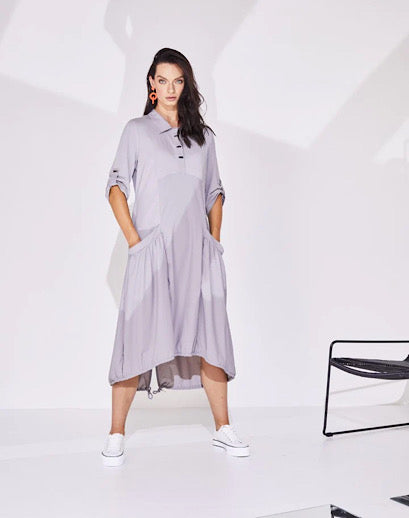 Naya Jersey Drawstring Dress