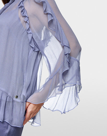 Marccain Boho-style Flounce Blouse