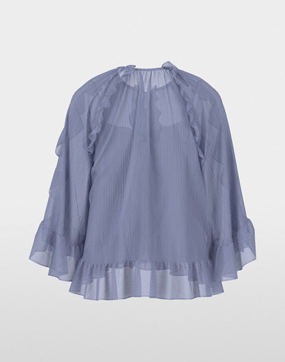 Marccain Boho-style Flounce Blouse