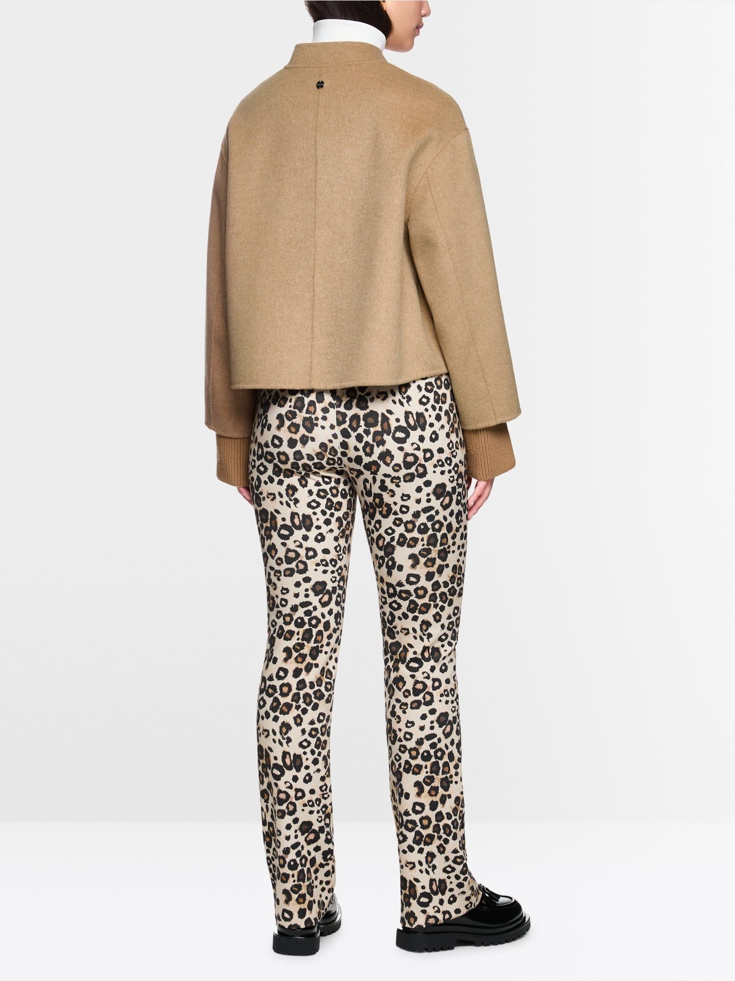 Marccain Oversized Jacket With Cuffed Sleeves
