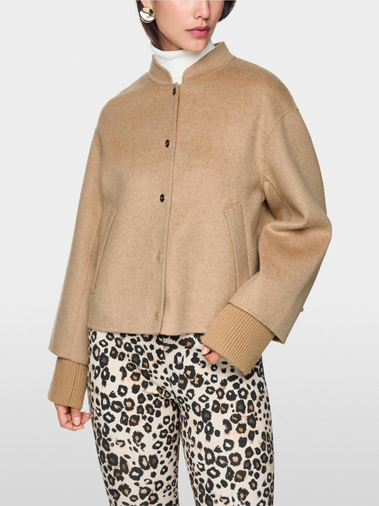 Marccain Oversized Jacket With Cuffed Sleeves