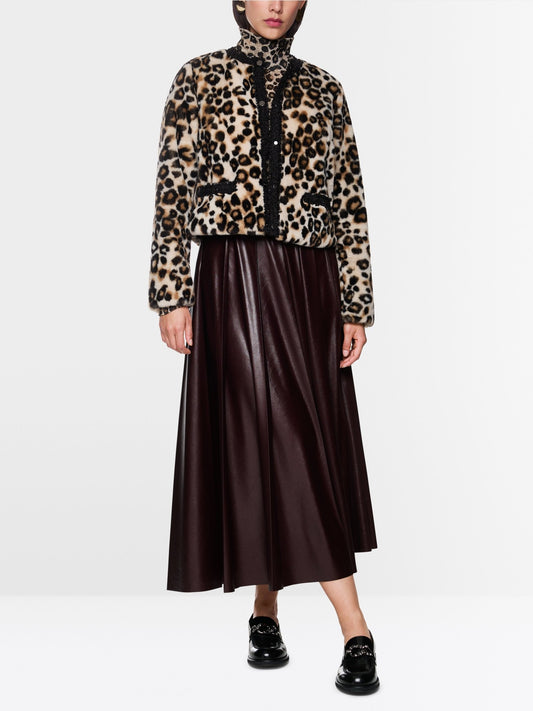 Marccain Short Leopard Print Jacket