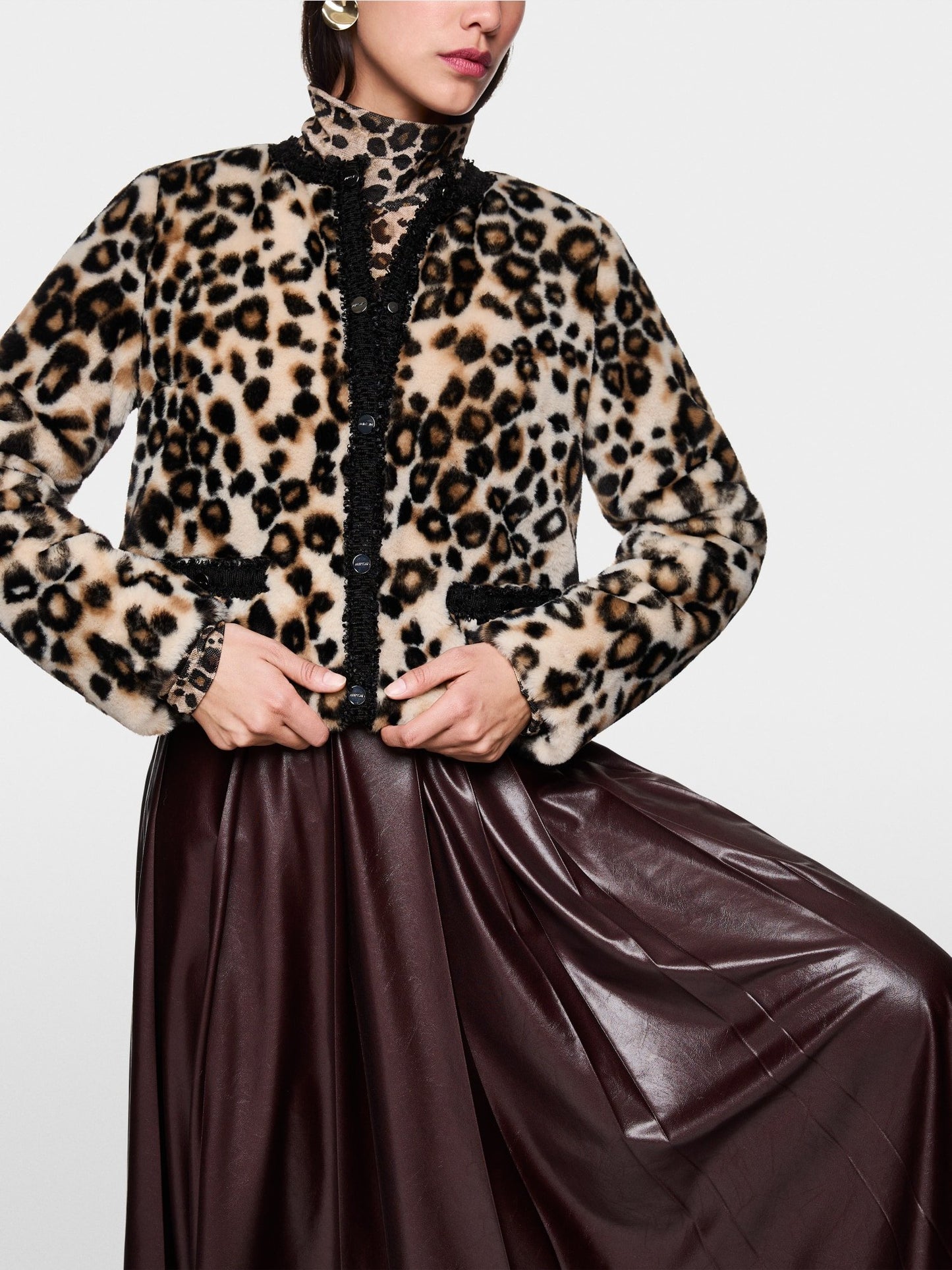 Marccain Short Leopard Print Jacket