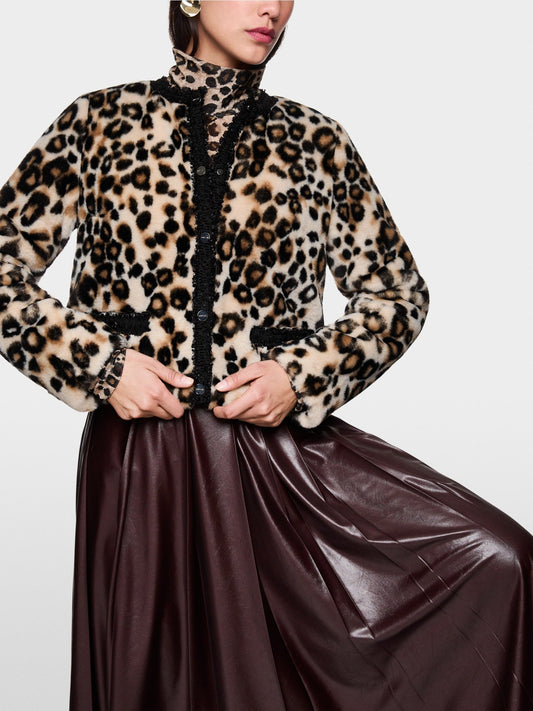 Marccain Short Leopard Print Jacket
