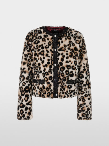 Marccain Short Leopard Print Jacket