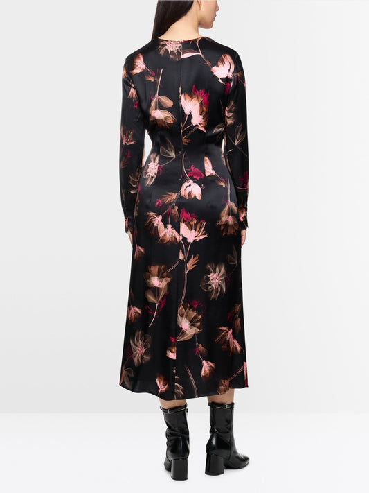 Marccain Silk Dress With Floral Print
