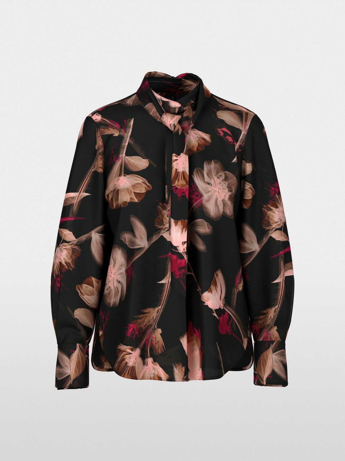 Marccain Turtleneck Blouse With Floral Print