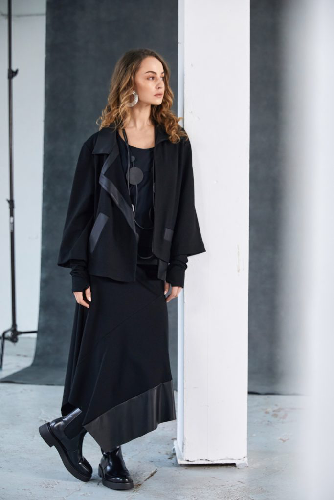 Naya Angled Hem Punta Roma Skirt