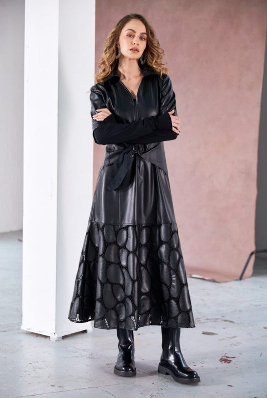 Naya Leatherette Dress