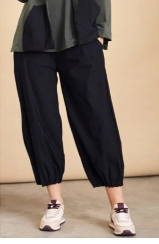 Naya Wide Leg Trouser With Tuck Hem Detail
