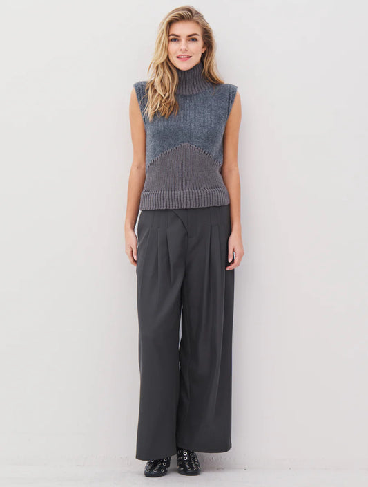 Nu Denmark Grey Alexa Knit Top